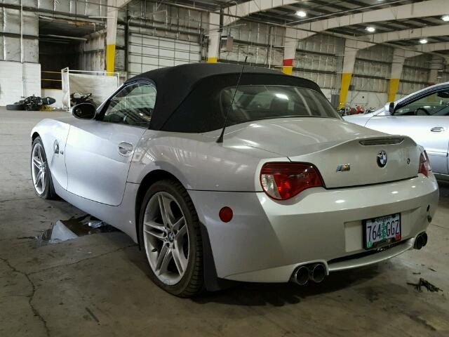 5UMBT93527LY53385 - 2007 BMW M ROADSTER SILVER photo 3