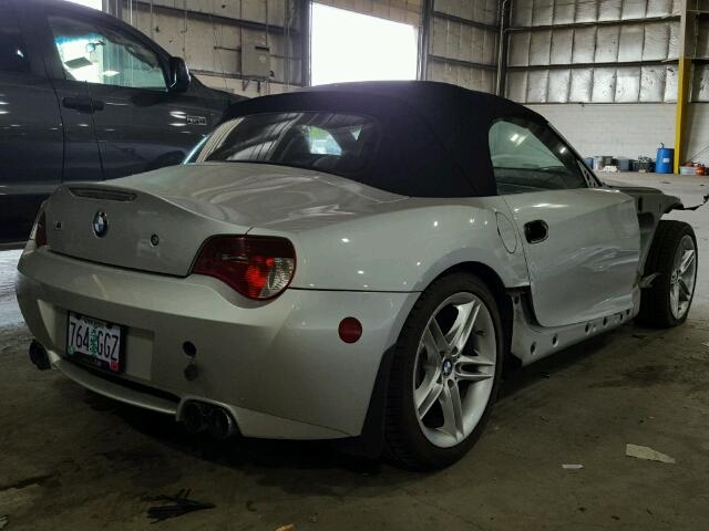 5UMBT93527LY53385 - 2007 BMW M ROADSTER SILVER photo 4