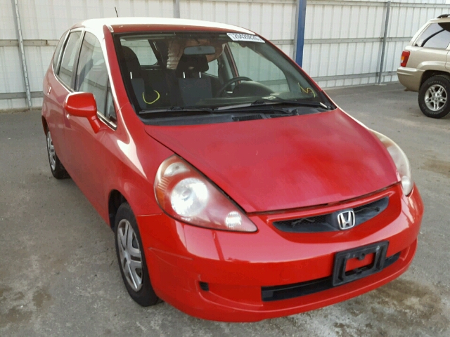 JHMGD38408S041268 - 2008 HONDA FIT RED photo 1