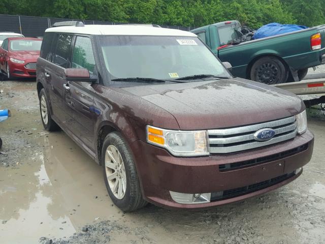 2FMGK5CC2ABA74625 - 2010 FORD FLEX SEL ბურგუნდია ფოტო 1