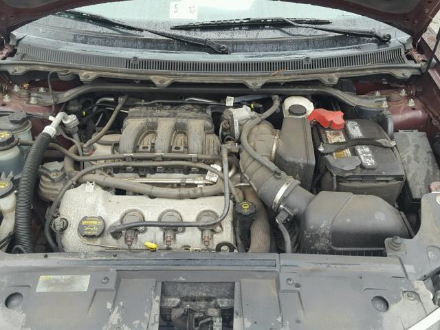 2FMGK5CC2ABA74625 - 2010 FORD FLEX SEL ბურგუნდია ფოტო 7