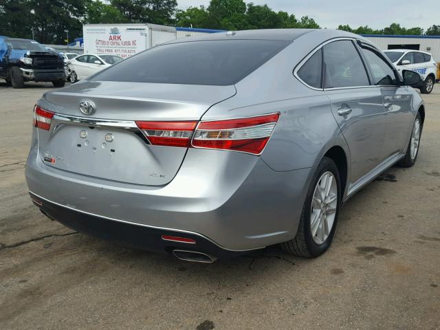 4T1BK1EB5FU175568 - 2015 TOYOTA AVALON XLE SILVER photo 4