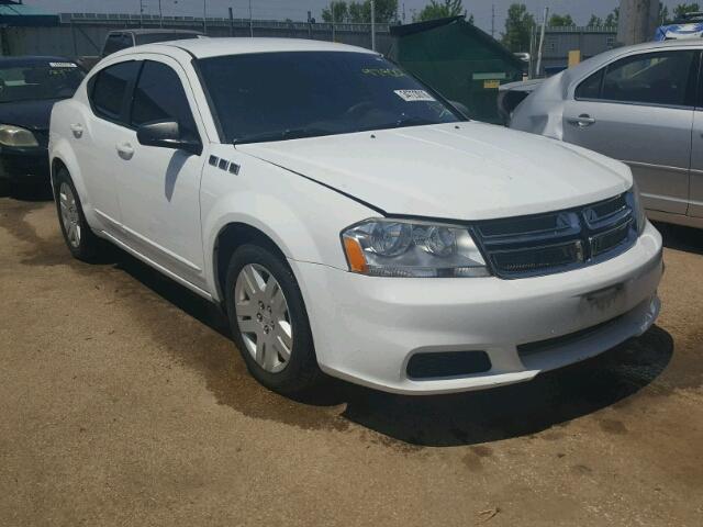 1B3BD4FB0BN586994 - 2011 DODGE AVENGER EX WHITE photo 1