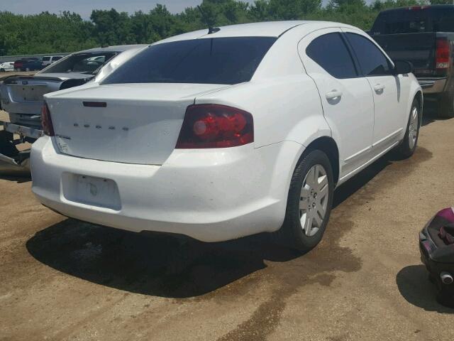 1B3BD4FB0BN586994 - 2011 DODGE AVENGER EX WHITE photo 4