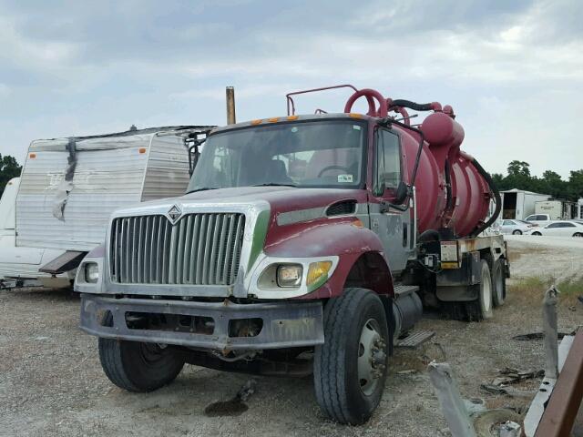 1HTWGAAT47J445403 - 2007 INTERNATIONAL 7000 7400 RED photo 2