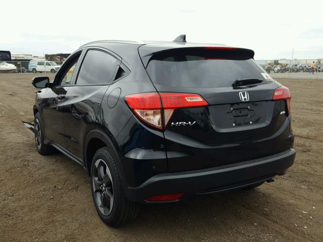 3CZRU6H74JM702895 - 2018 HONDA HR-V EXL BLACK photo 3