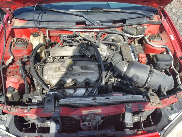 1FALP13P8VW259224 - 1997 FORD ESCORT LX RED photo 7