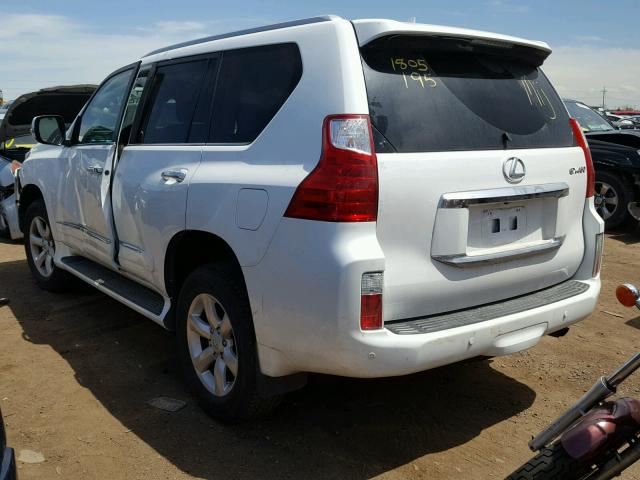 JTJBM7FX0C5045454 - 2012 LEXUS GX BASE WHITE photo 3