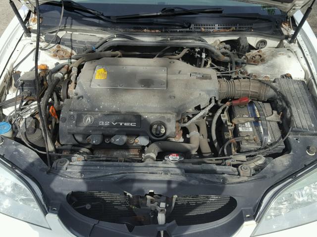 19UYA42432A001617 - 2002 ACURA 3.2CL WHITE photo 7