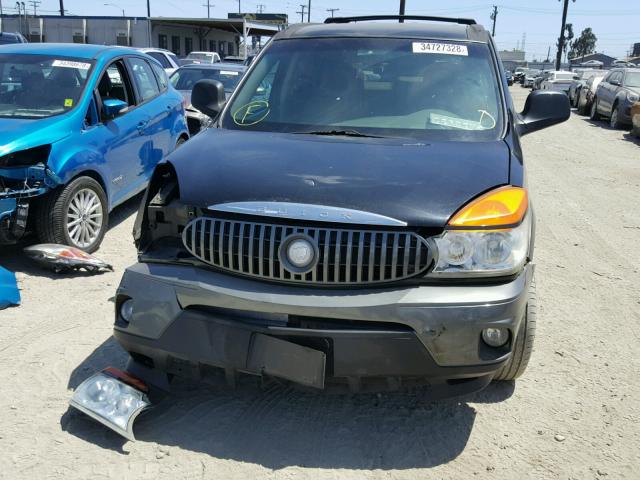 3G5DA03E12S601099 - 2002 BUICK RENDEZVOUS BLACK photo 9