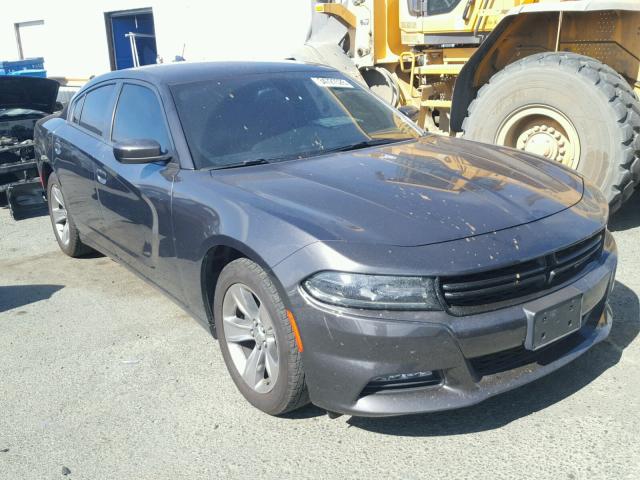 2C3CDXHG0GH286244 - 2016 DODGE CHARGER SX CHARCOAL photo 1