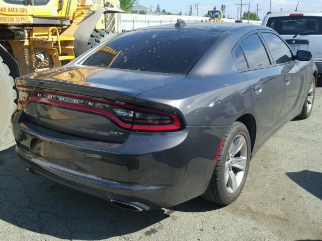 2C3CDXHG0GH286244 - 2016 DODGE CHARGER SX CHARCOAL photo 4