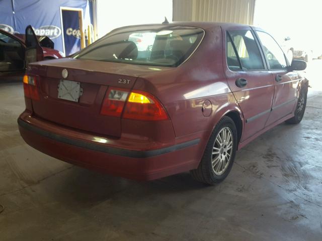 YS3ED49A453525008 - 2005 SAAB 9-5 ARC MAROON photo 4