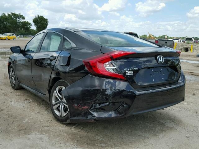 19XFC2F50HE048763 - 2017 HONDA CIVIC LX BLACK photo 3