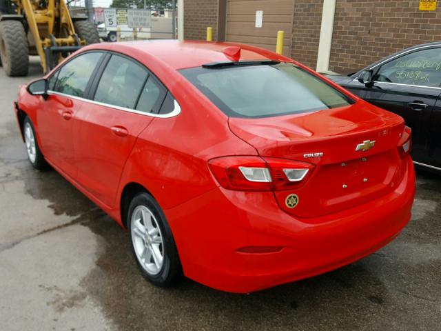 1G1BE5SM4H7128793 - 2017 CHEVROLET CRUZE LT RED photo 3