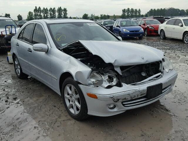 WDBRF52JX6F804349 - 2006 MERCEDES-BENZ C GENERATI SILVER photo 1