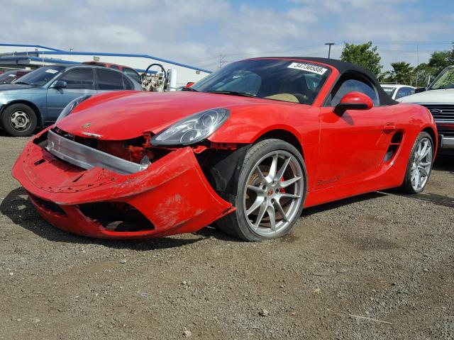 WP0CB2A85DK132138 - 2013 PORSCHE BOXSTER S RED photo 2