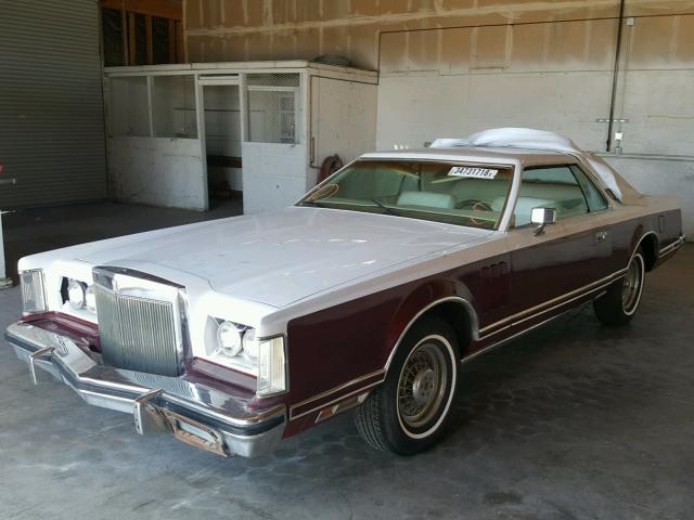 9Y89S685696 - 1979 LINCOLN MARK V TWO TONE photo 2