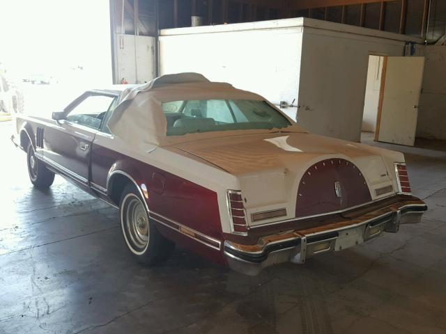 9Y89S685696 - 1979 LINCOLN MARK V TWO TONE photo 3