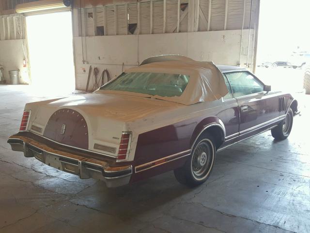 9Y89S685696 - 1979 LINCOLN MARK V TWO TONE photo 4