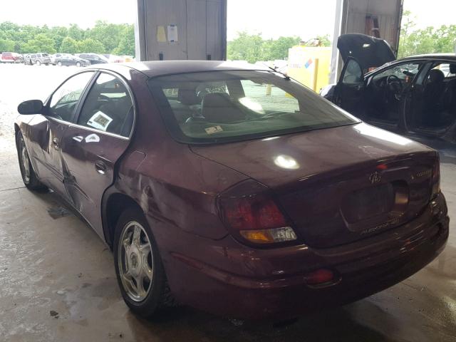 1G3GS64CX14151079 - 2001 OLDSMOBILE AURORA 4.0 BURGUNDY photo 3