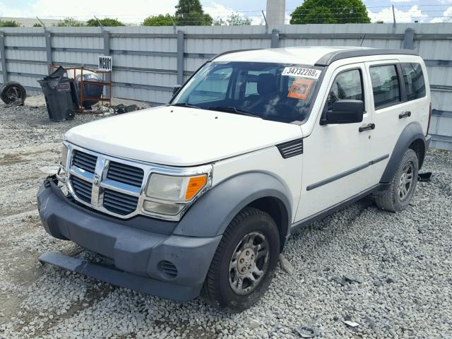 1D8GT28K98W222246 - 2008 DODGE NITRO SXT WHITE photo 2