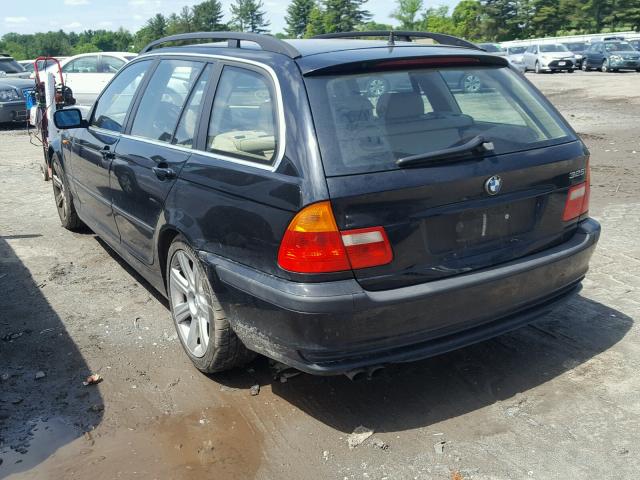 WBAEN334X3PC12505 - 2003 BMW 325 IT BLACK photo 3