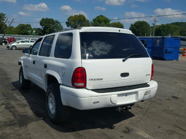 1B4HS28Z4WF125808 - 1998 DODGE DURANGO WHITE photo 3