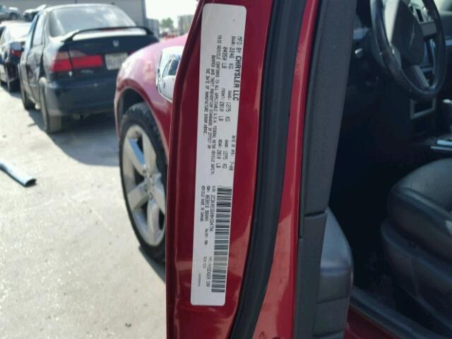 2C3KA53G08H334794 - 2008 CHRYSLER 300 RED photo 10