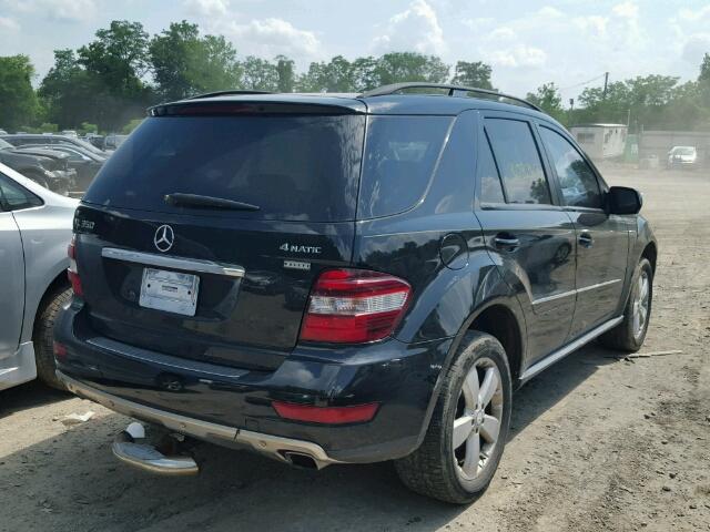 4JGBB86E49A460883 - 2009 MERCEDES-BENZ ML 350 BLACK photo 4