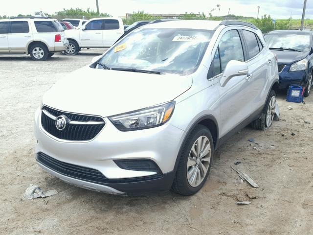 KL4CJASB6HB182537 - 2017 BUICK ENCORE PRE SILVER photo 2