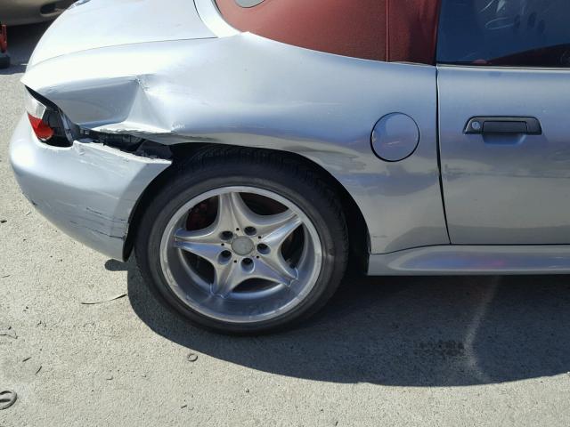 WBSCK9333XLC89543 - 1999 BMW M ROADSTER SILVER photo 9