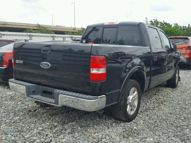 1FTPW12534KC80521 - 2004 FORD F150 2WD BLACK photo 4