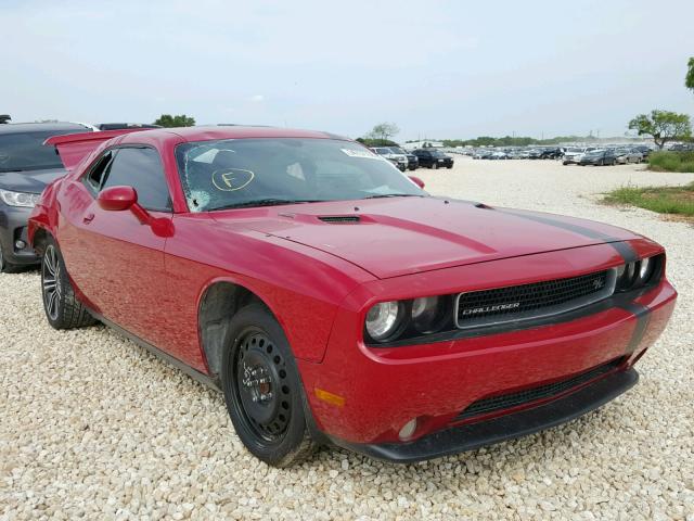 2C3CDYBT9DH662589 - 2013 DODGE CHALLENGER RED photo 1