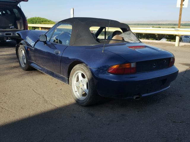 4USCH7329TLB70210 - 1996 BMW Z3 1.9 BLUE photo 3