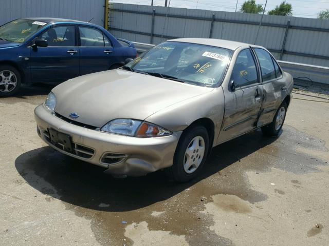 1G1JC524527238230 - 2002 CHEVROLET CAVALIER B GOLD photo 2