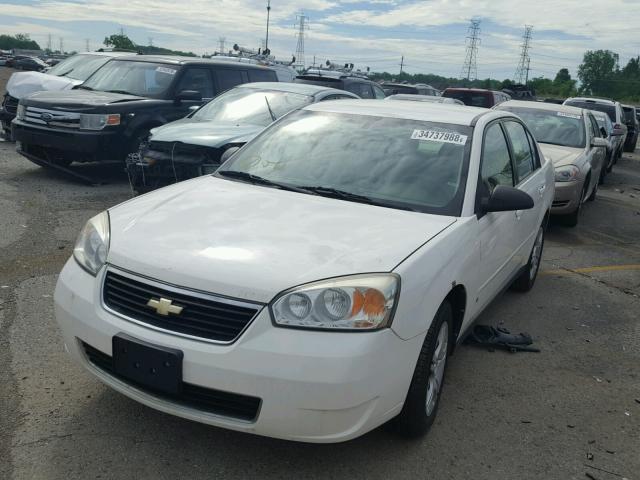 1G1ZS58N97F292178 - 2007 CHEVROLET MALIBU LS Ақ фото 2