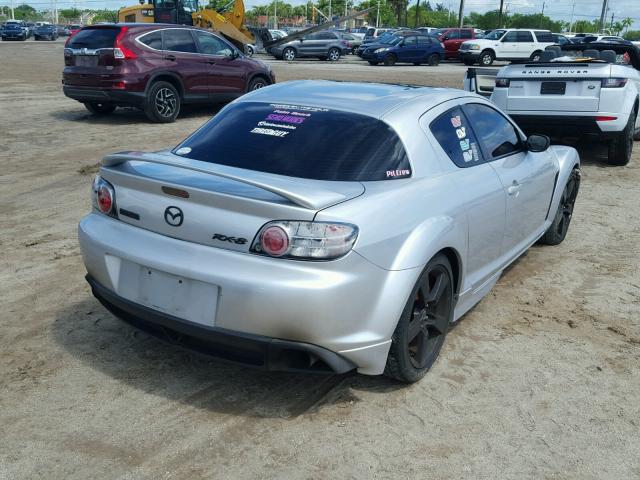 JM1FE173640122370 - 2004 MAZDA RX8 SILVER photo 4