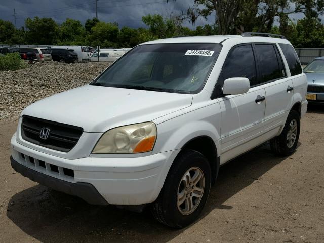 5FNYF18534B010794 - 2004 HONDA PILOT EXL WHITE photo 2