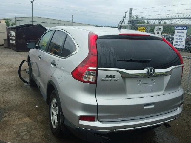 2HKRM3H35GH000052 - 2016 HONDA CR-V LX SILVER photo 3