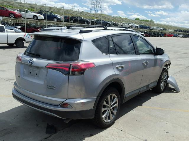 JTMDJREV2HD094751 - 2017 TOYOTA RAV4 HV LI SILVER photo 4