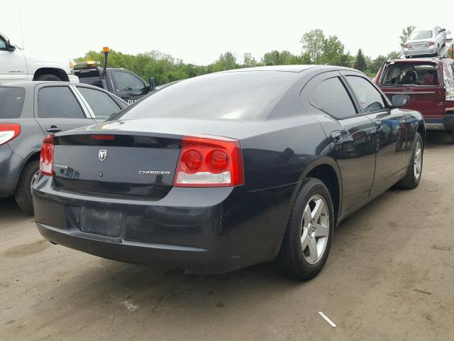 2B3KA43D59H534908 - 2009 DODGE CHARGER BLACK photo 4