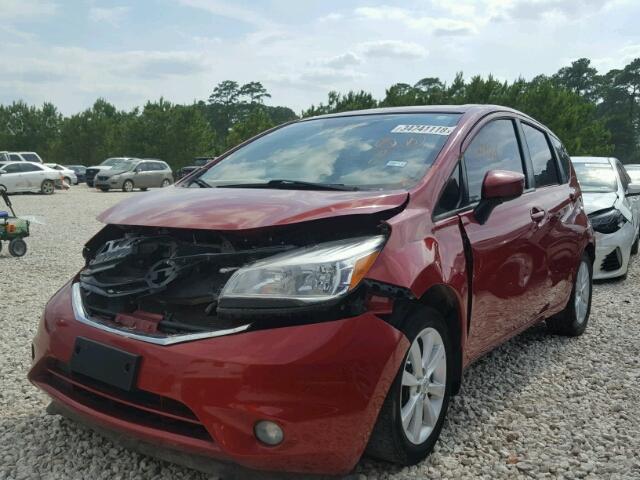 3N1CE2CP2FL353356 - 2015 NISSAN VERSA NOTE RED photo 2