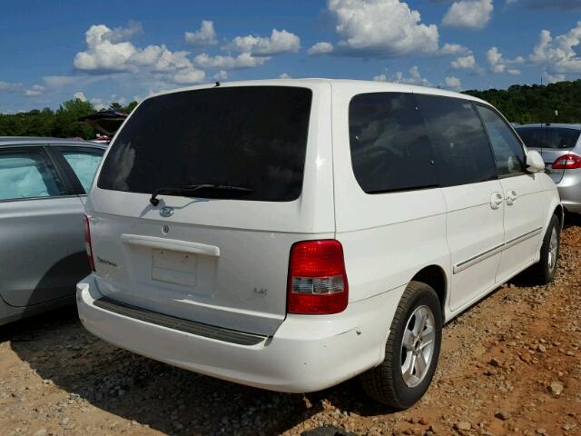 KNDUP131246570575 - 2004 KIA SEDONA EX WHITE photo 4