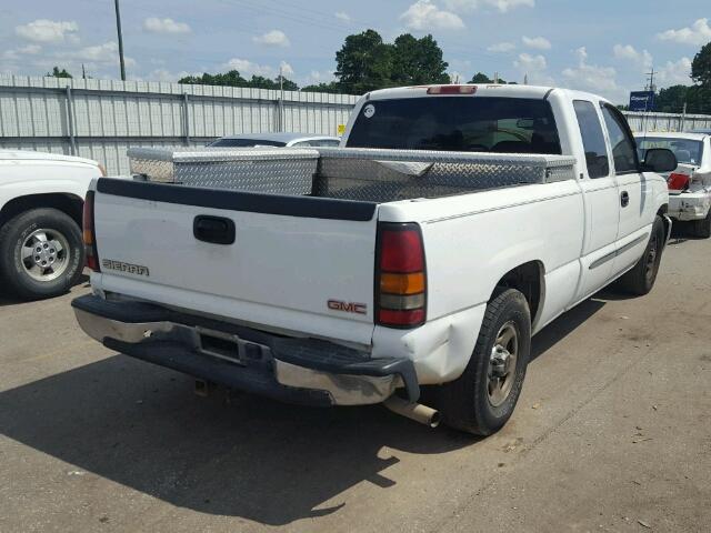 2GTEC19VX41277024 - 2004 GMC SIERRA C15 WHITE photo 4