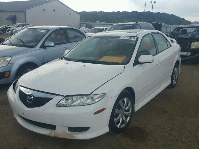 1YVHP80C945N09627 - 2004 MAZDA 6 I WHITE photo 2