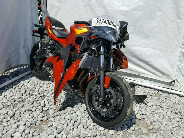 JKAEXEJ10HDA01303 - 2017 KAWASAKI EX650 J ORANGE photo 1