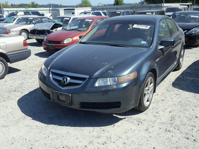 19UUA66234A009836 - 2004 ACURA TL GREEN photo 2