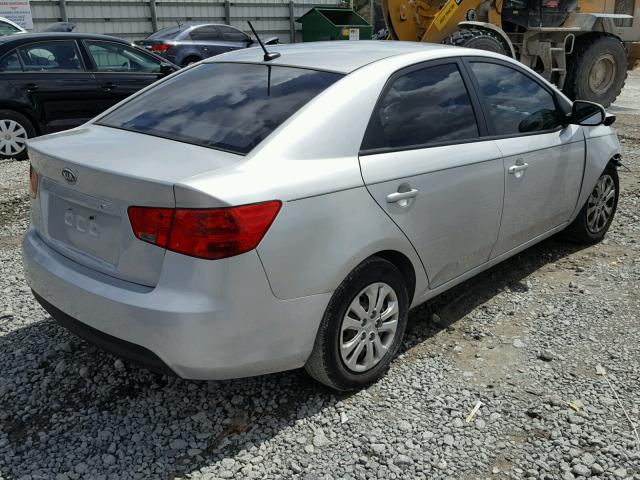 KNAFT4A2XC5558273 - 2012 KIA FORTE LX SILVER photo 4