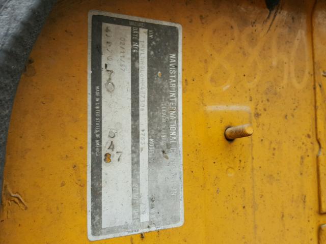 1HVLNHGL6HH487306 - 1987 INTERNATIONAL S-SERIES 1 黄色 照片 10